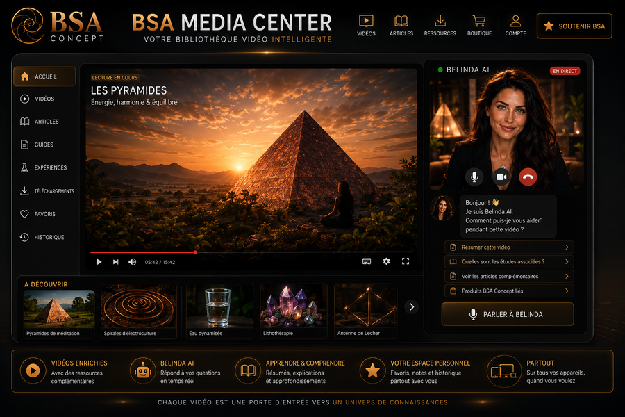 Lecteur video BSA media center avec Belinda AI 