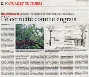 l'&eacute;lectroculture c'est quoi ? et a quoi &ccedil;a sert ?