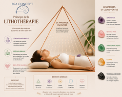 principe de la lithothérapie BSA concept