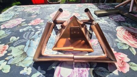 set kit pyramide avec chapeau en cuivre bsa concept &eacute;lectroculture 88 chez aladdin