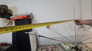 envergure des tige de 125cm de diam&egrave;tre reproduction de l'antenne justin etienne christofleau de 1930