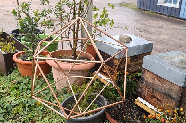 icosa&egrave;dre cuivre