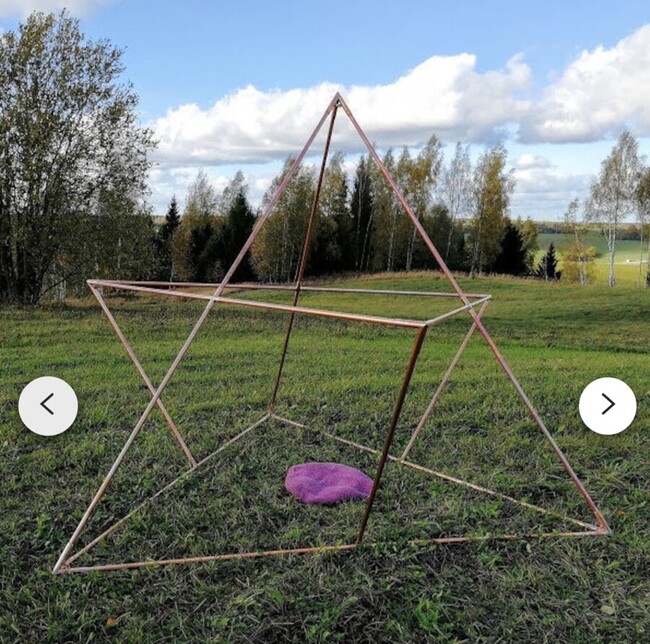 merkaba solide de platon en cuivre