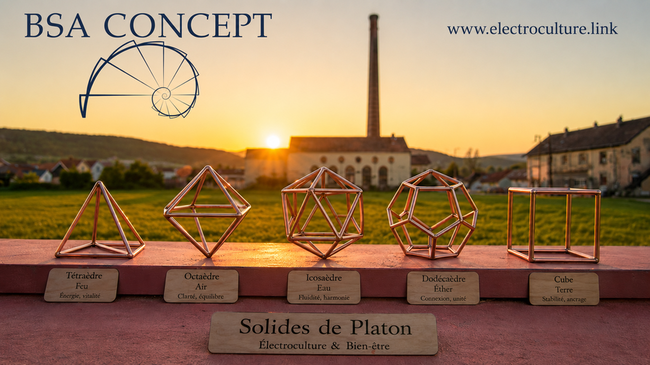 solide de platon en cuivre