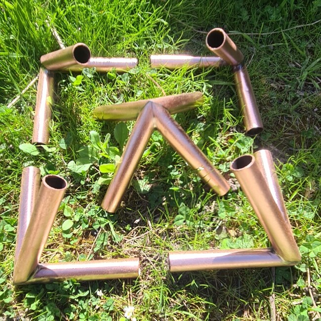 Kit pyramide cuivre &eacute;lectroculture