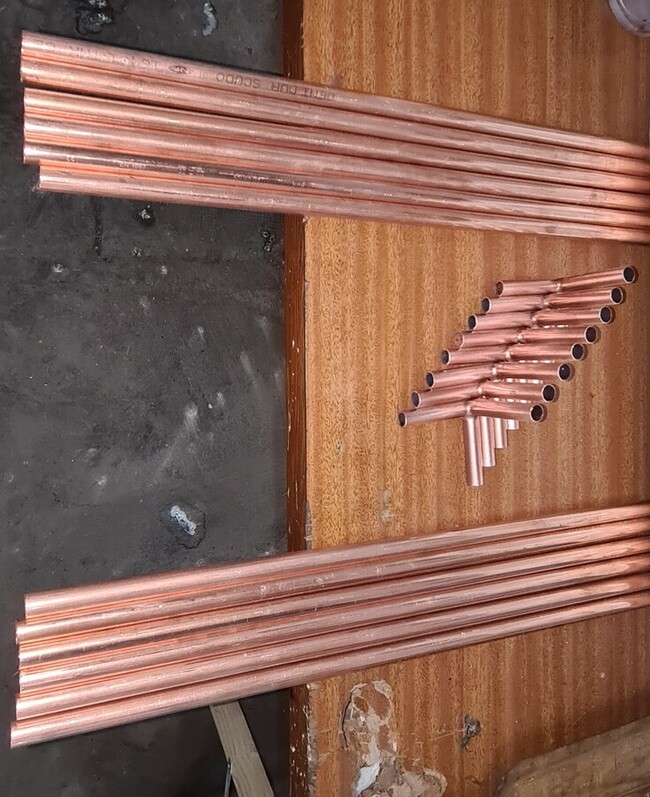 kit angle connecteur cuivre solide de platon le cube