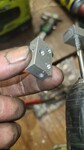 Domino ou distanceur pour fils gavanis&eacute; en aluminium