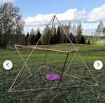 merkaba solide de platon en cuivre