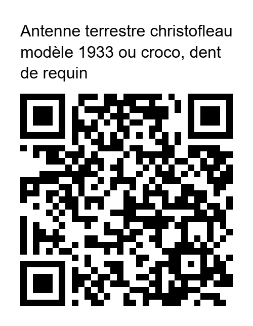Payer cet article en 4 x sans frais Cliquez sur le logo PayPal ci-dessus ou scannez le QR code.