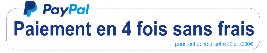 paiement 4x avec votre carte CB  paypal compte facultatif 