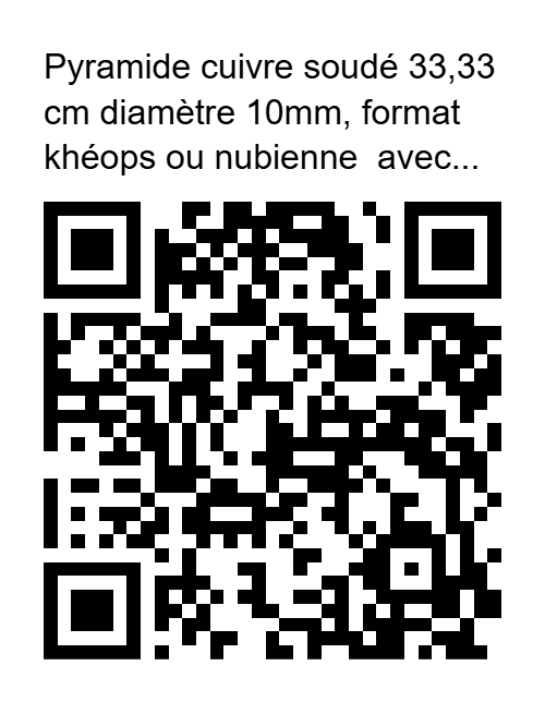 Payer cet article en 4 x sans frais Cliquez sur le logo PayPal ci-dessus ou scannez le QR code.